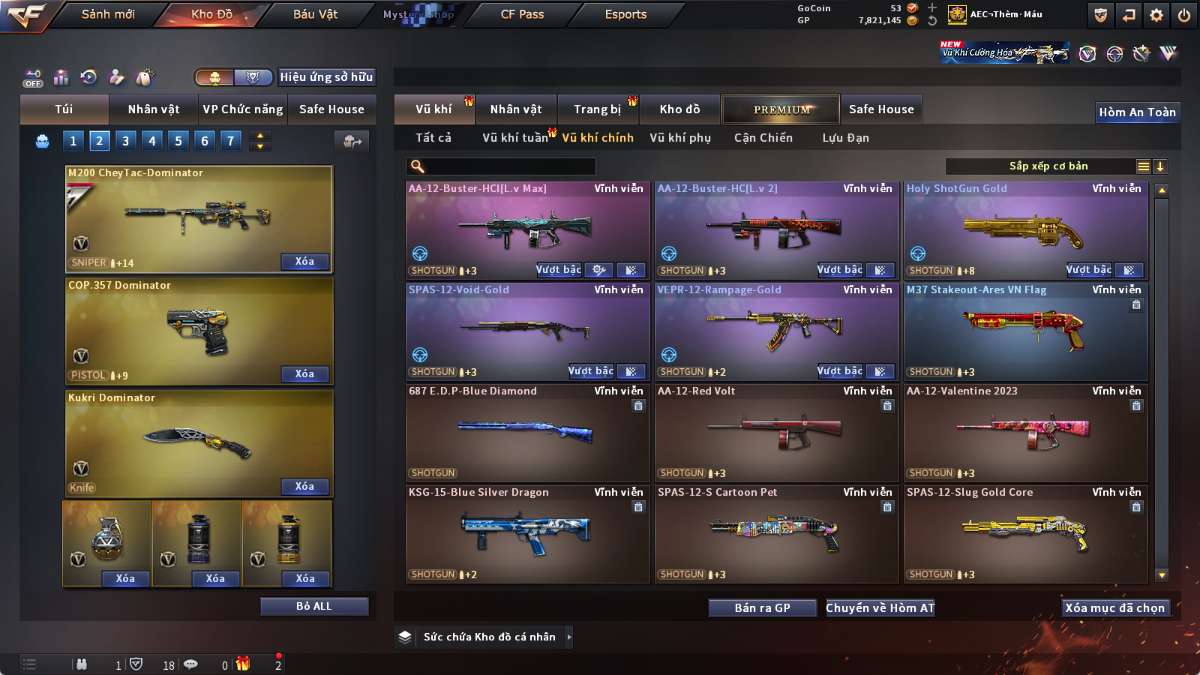 shop acc cf uy tin gia re
